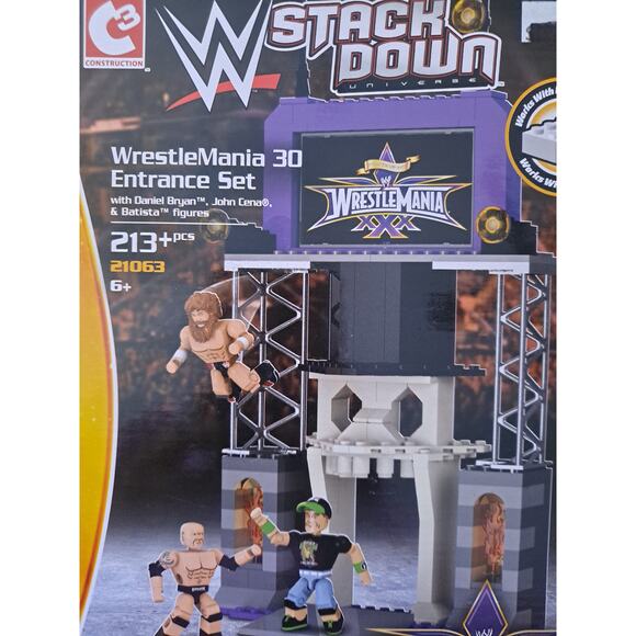 New WWE Stack Down Wrestle Mania 30 Entrance Set 213+ Pcs - Picture 2 of 5